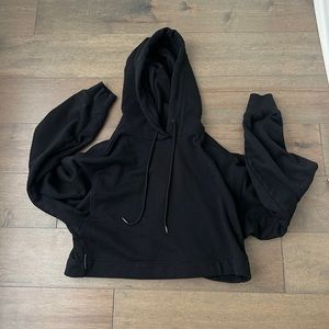 Alo Cropped Hoodie Black